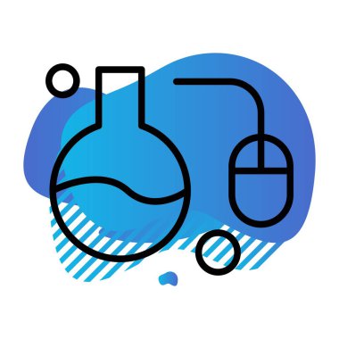 Yüzme havuzunun mavi ve beyaz ikonunun vektör çizimi