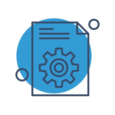 belge simgesi. vektör illüstrasyonu