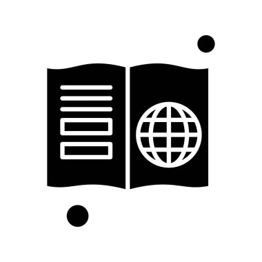 kitap simgesi vektör illüstrasyonu