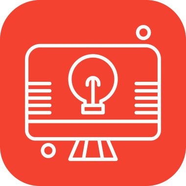  Vektör lcd simgesi, vektör, illüstrasyon, çevrimiçi eğitim kavramı