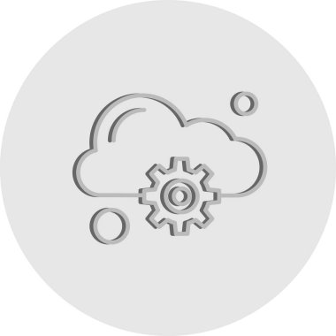  Vektör bulut simgesi, vektör, illüstrasyon, iş ve yönetim kavramı