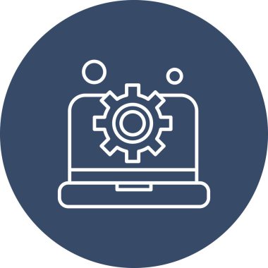  Vektör dizüstü bilgisayar simgesi, vektör, illüstrasyon, iş ve yönetim kavramı