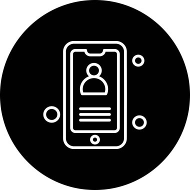 Vektör illüstrasyonu modern simge, telefon bağlantısı konsepti 