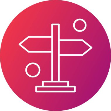 Vektör yönü simgesi, vektör, illüstrasyon, iş konsepti