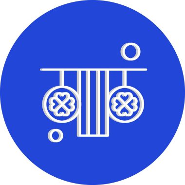 Aziz Patrick konsept simgesi, vektör illüstrasyonu