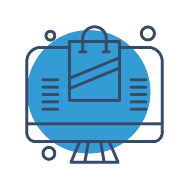 Nesnelerin internet konseptinin basit vektör simgesi