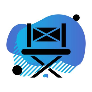 kamp konsepti simgesi, vektör illüstrasyonu