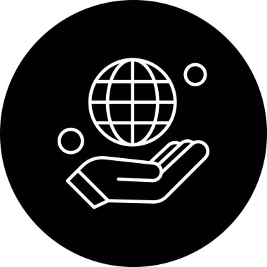 Vektör illüstrasyonu modern simge, dünya konsepti 