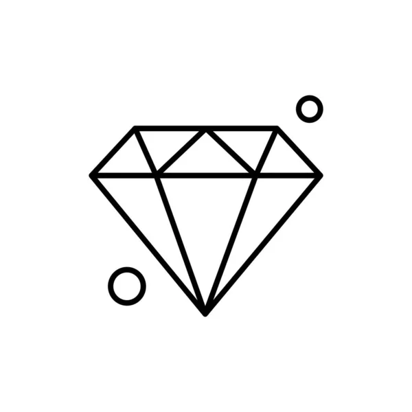 Diamant Symbol Vektor Illustration — Stockvektor