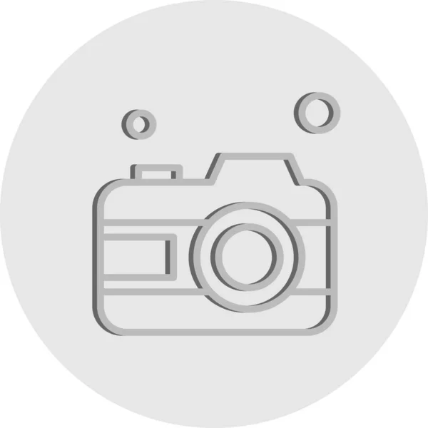 Icona Della Fotocamera Illustrazione Vettoriale — Vettoriale Stock