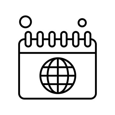 Vektör illüstrasyonu modern simge, dünya konsepti 