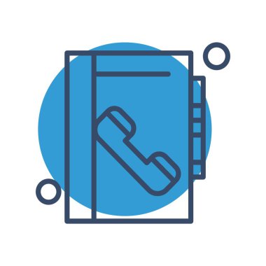 Vektör illüstrasyonu modern simge, telefon bağlantısı konsepti 