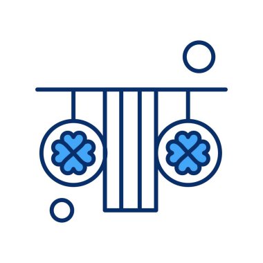 Aziz Patrick konsept simgesi, vektör illüstrasyonu