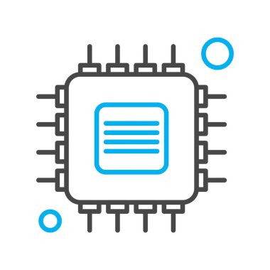 teknoloji konsept simgesi, vektör illüstrasyonu