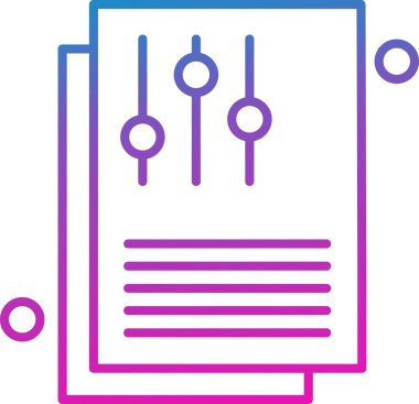 Vektör belge simgesi, vektör, illüstrasyon, iş ve yönetim kavramı