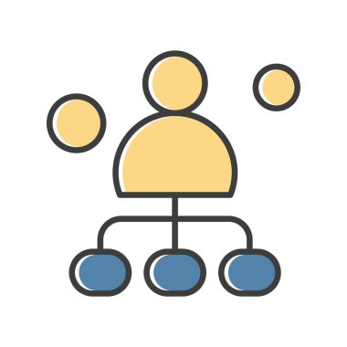 Vektör kullanıcı simgesi, vektör, illüstrasyon, iş ve yönetim kavramı