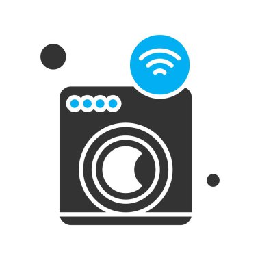 Nesnelerin internet konseptinin basit vektör simgesi