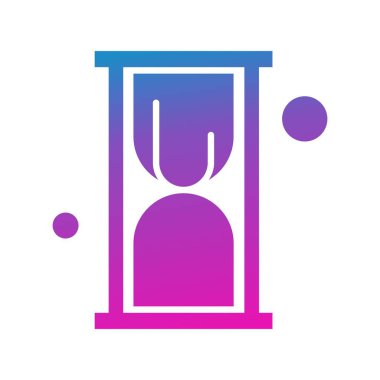 Vektör kum saati simgesi, vektör, illüstrasyon, 