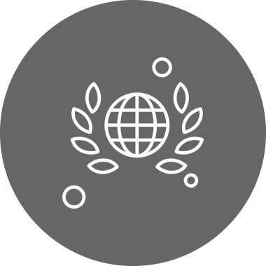 toprak simgesi vektör illüstrasyonu 