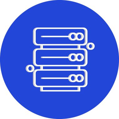 Vektör sunucu web simgesi