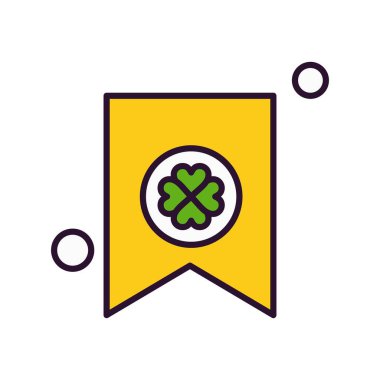 Aziz Patrick konsept simgesi, vektör illüstrasyonu