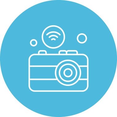  Kamera Simgesi, Vektör illüstrasyonu