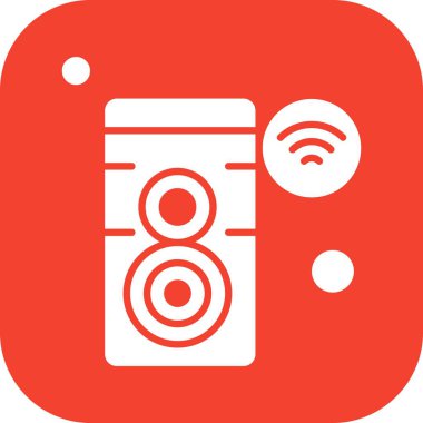 Nesnelerin internet konseptinin basit vektör simgesi