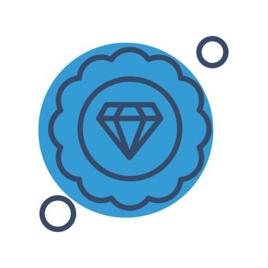 Elmas simgesi vektör illüstrasyonu