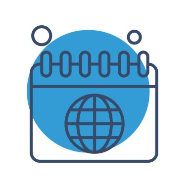 Vektör Takvim Simgesi, illüstrasyon  