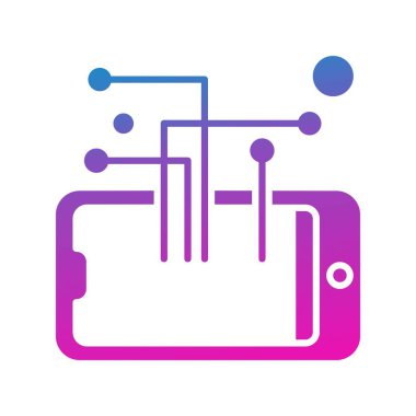 teknoloji konsept simgesi, vektör illüstrasyonu