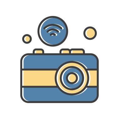  Kamera Simgesi, Vektör illüstrasyonu