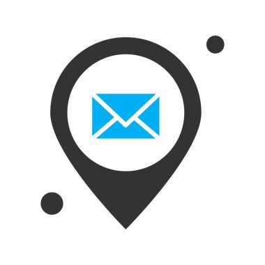konum web simgesi, vektör illüstrasyonu
