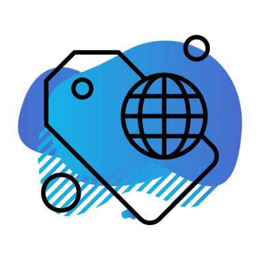 Vektör etiketi simgesi