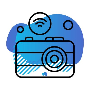  Kamera Simgesi, Vektör illüstrasyonu