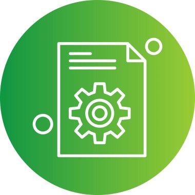 belge simgesi, vektör çizimi