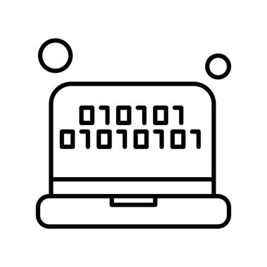 dizüstü bilgisayar simgesi, vektör illüstrasyonu