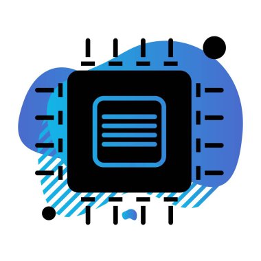 Vektör Çipi Web Simgesi