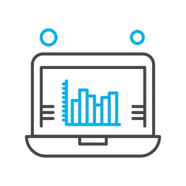 Vektör Analitik Web Simgesi, Vektör İllüstrasyonu