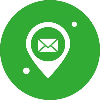 konum web simgesi, vektör illüstrasyonu