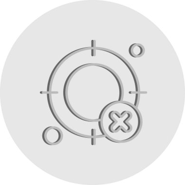  hedef simge, vektör illüstrasyonu