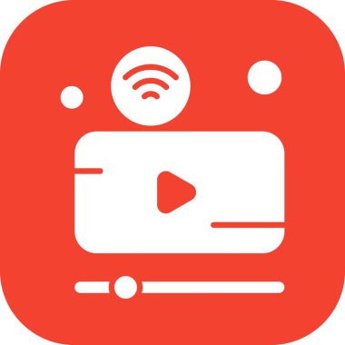 Nesnelerin internet konseptinin basit vektör simgesi