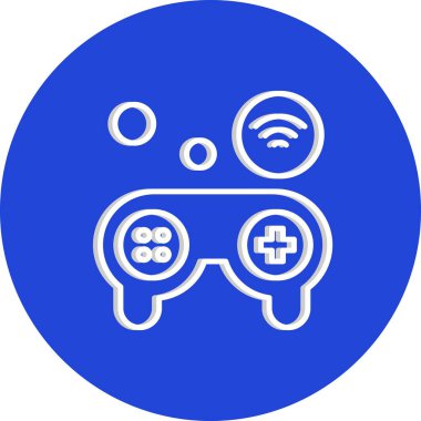 Nesnelerin internet konseptinin basit vektör simgesi