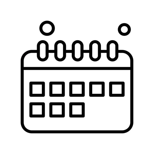 Ikona Kalendarza Wektorowego Ilustracja — Wektor stockowy