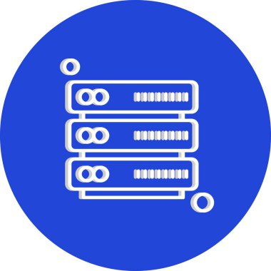 Vektör sunucu web simgesi