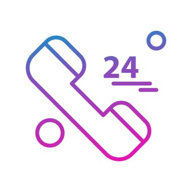 Vektör illüstrasyonu modern simge, telefon bağlantısı konsepti 