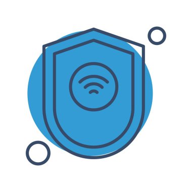 Vektör kalkanı ağ simgesi