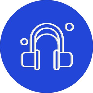 Vektör kulaklığı web simgesi