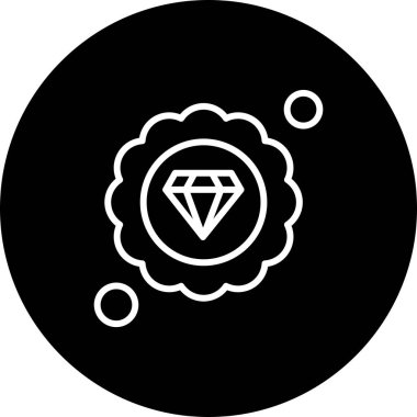 Elmas simgesi vektör illüstrasyonu