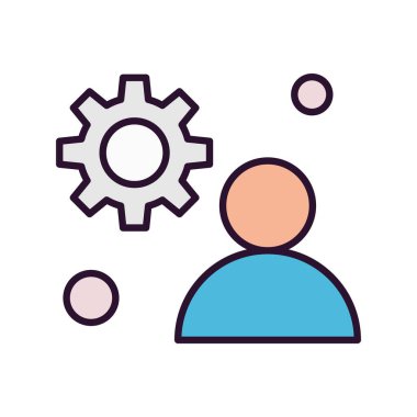 Tasarım için vektör kullanıcı simgesi