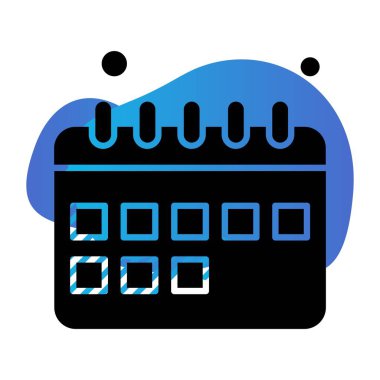 Vektör Takvim Simgesi, illüstrasyon  